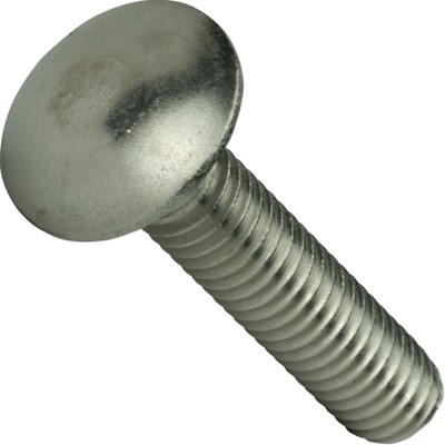 "5/16-18 x 5/8"" Carriage Bolts Fully Threaded Stainless Steel 18-8 Qty 10"