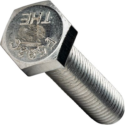 "1/2-13 x 5-1/2"" Hex Head Tap Bolts Fully Threaded Stainless Steel 18-8 Qty 5"