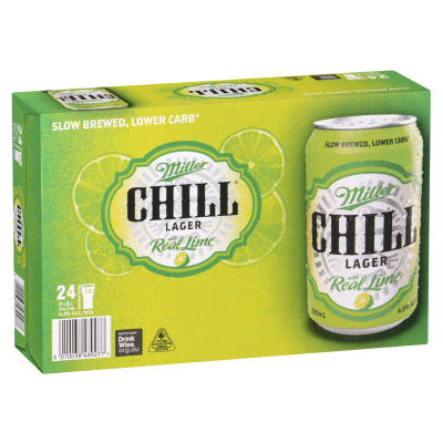 CAN - Miller Chill Lime - 4.0% - 4x6x330ml