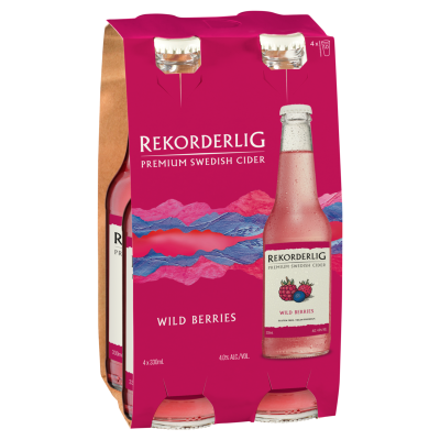 BTL - Rekorderlig Cider Wild Berries - 4.0% - 6x4x330ml