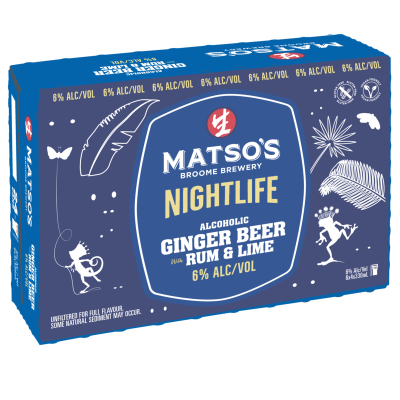 Matso's Ginger With Rum Nightlife Can 330ml