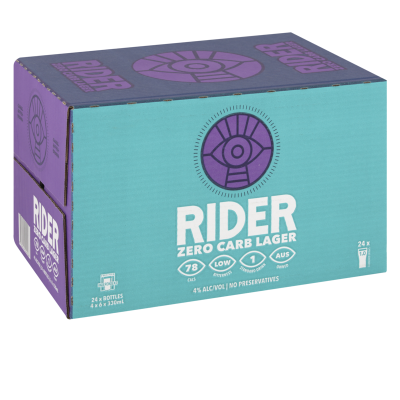 Rider Zero Carb Lager Btl 330ml