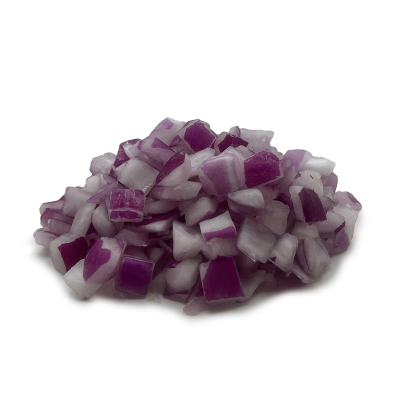 Onion - Red - Peeled Diced 10mm