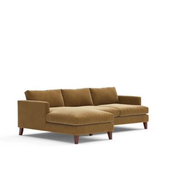 L Shaped Sofa - Mustard